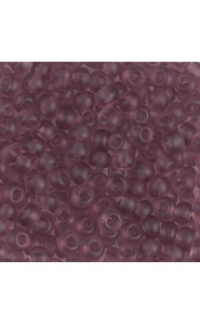 Miyuki rocailles Perlen 6/0 - Matte transparent smoky amethyst 6-142F